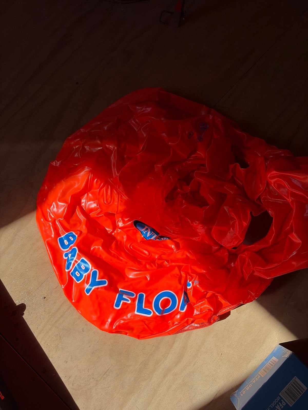 Opblaasbare Baby Float Zwemring - Oranje intex, Ophalen, Gebruikt