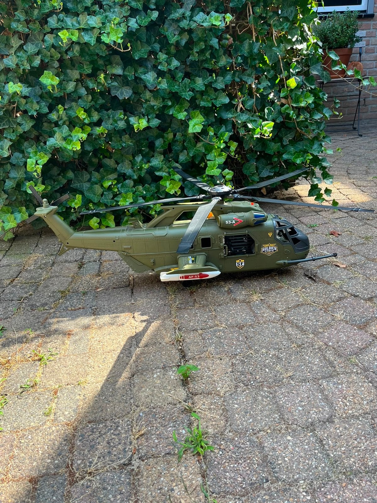 Grote Soldier Force Helikopter met accessoires, Ophalen, Gebruikt
