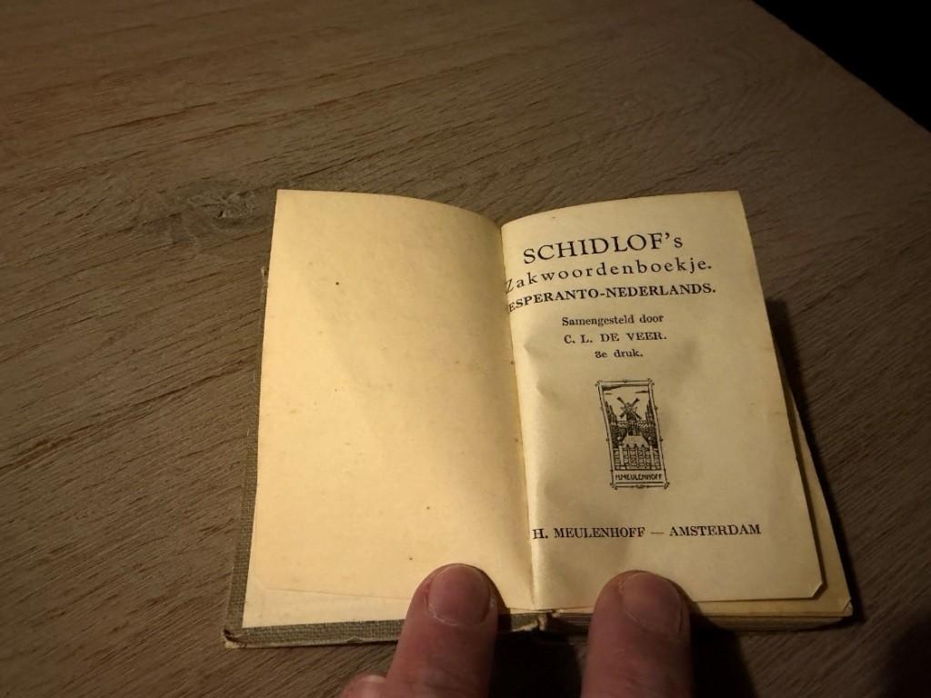 Schidlof's Zakwoordenboekje Esperanto - Nederlands, Boeken, Gelezen, Ophalen of Verzenden, C.L. De Veer, Overige uitgevers