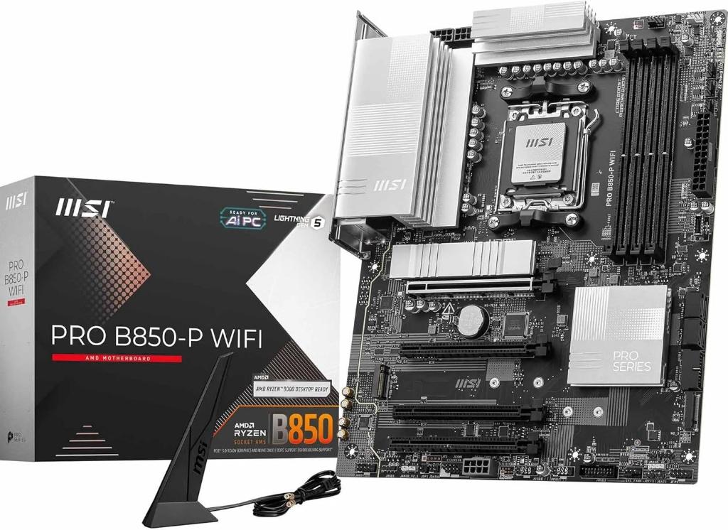MSI PRO B850-P WIFI Moederbord, Ophalen of Verzenden, Zo goed als nieuw, ATX, DDR5