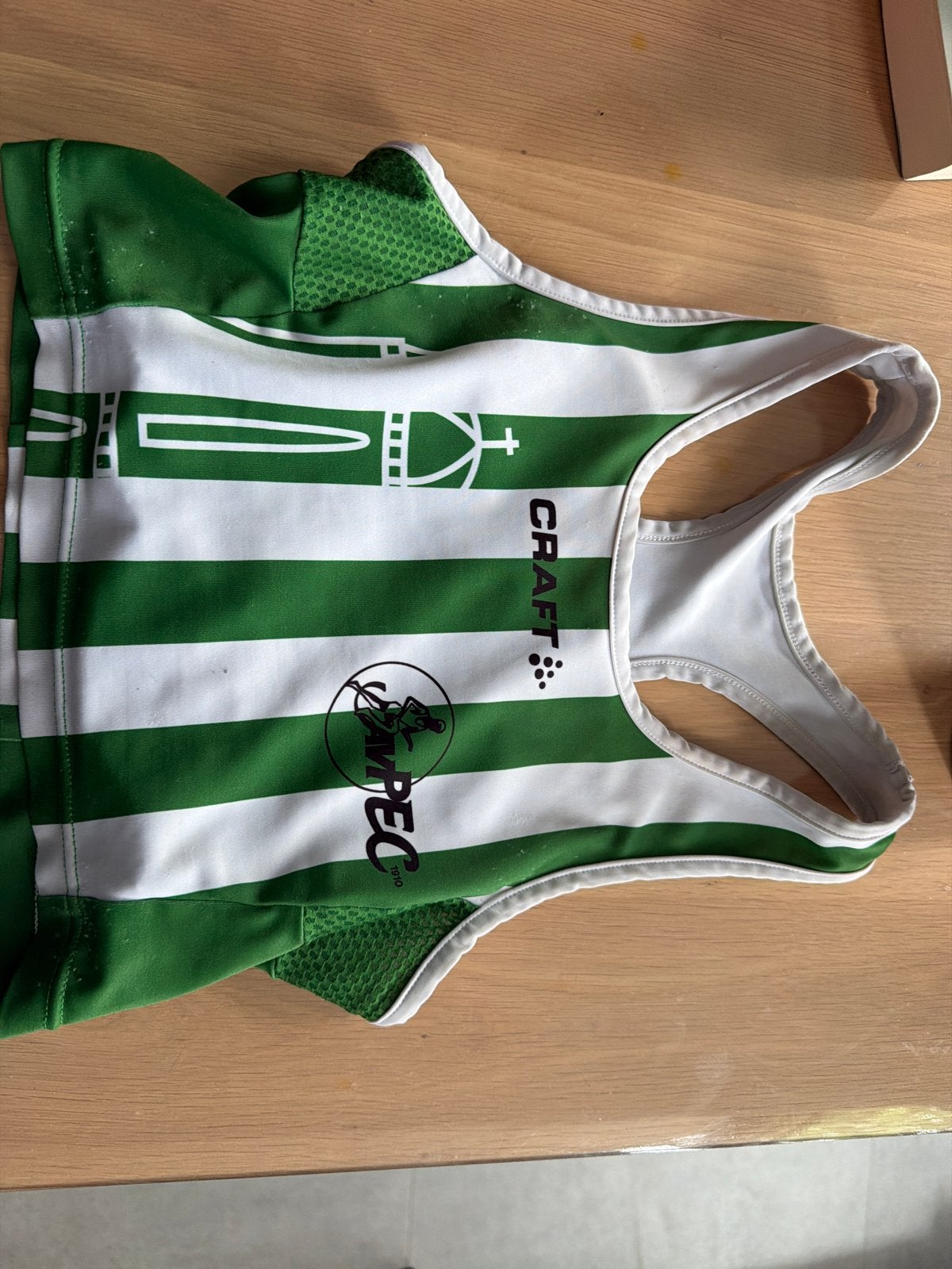 AV PEC Craft sporttopje maat S groen/wit, Kleding | Dames, Ophalen, Hardlopen of Fietsen, Maat 36 (S), Gedragen