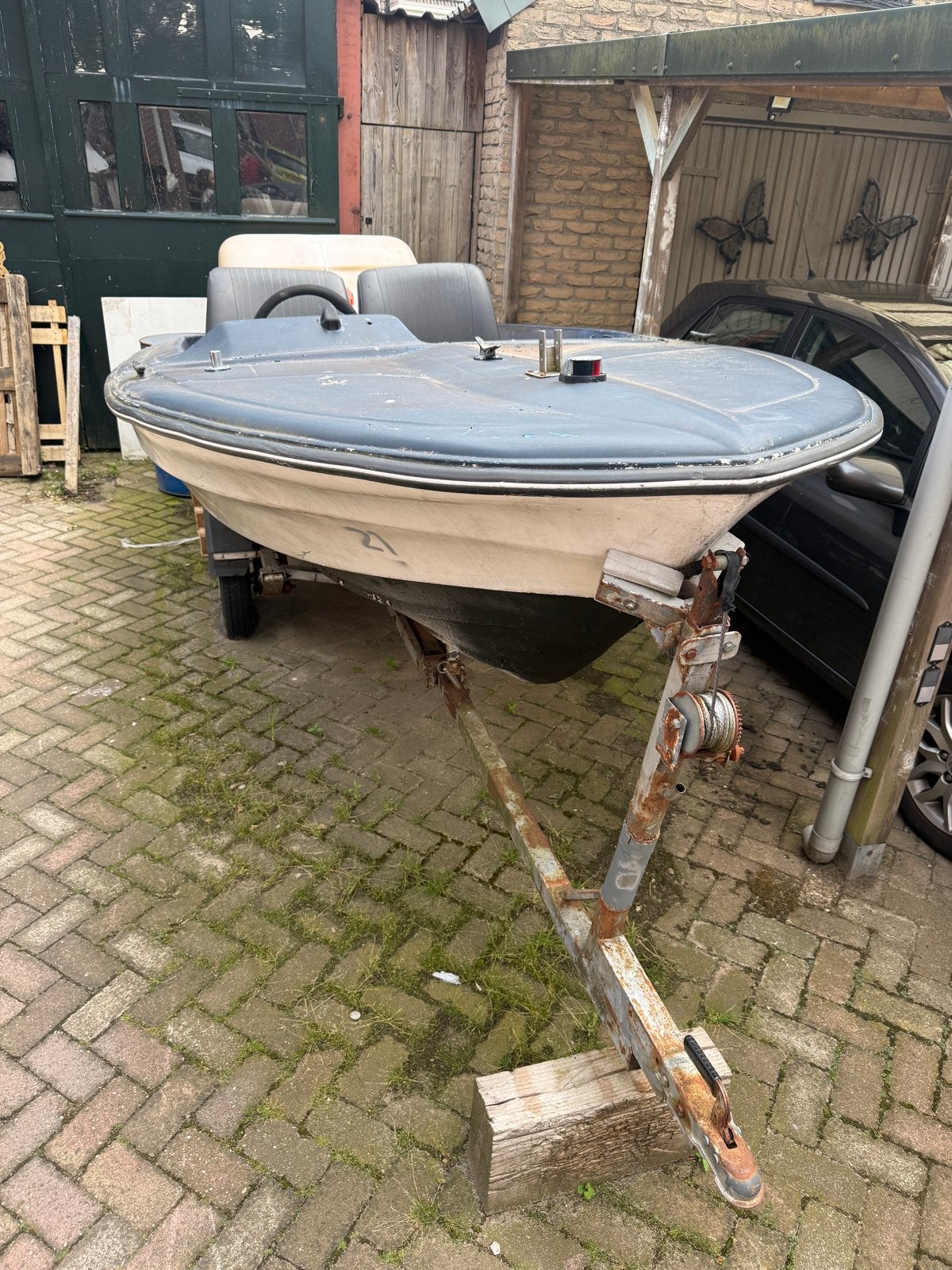 Opknapper Speedboot met Yamaha buitenboordmotor, Overige merken, Gebruikt, Buitenboordmotor, Tot 1.00 meter