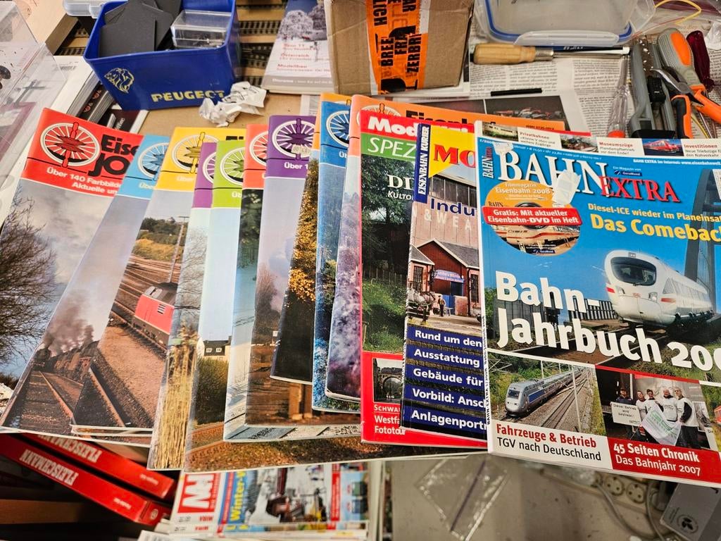 14x tijdschrift modelspoor, Hobby en Vrije tijd, Modeltreinen | H0, Ophalen of Verzenden, Overige typen