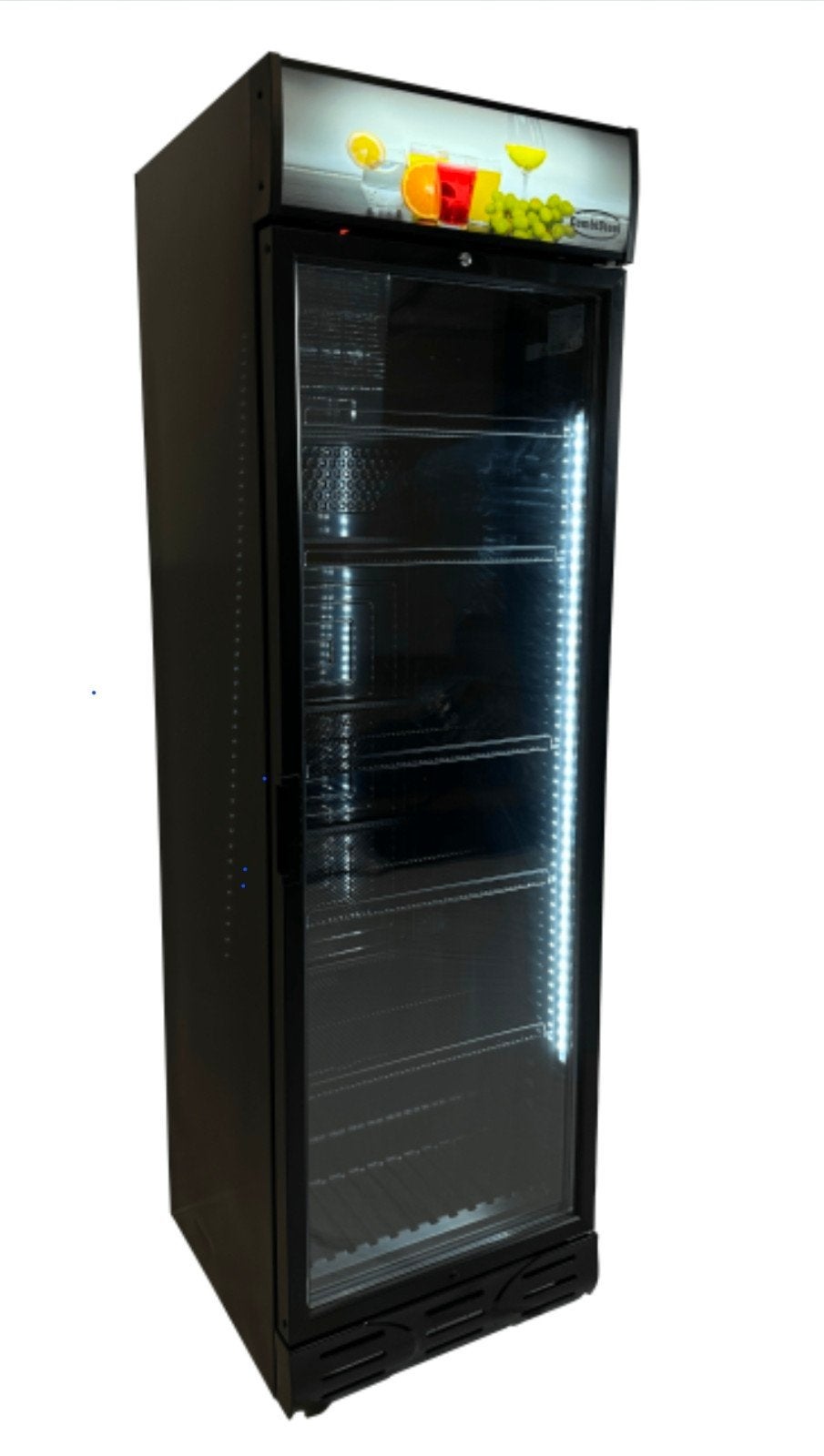 Zwarte CombiSteel Glazen Deur Koelkast, horeca koelkast, Ophalen, Zonder vriesvak, 200 liter of meer, 60 cm of meer