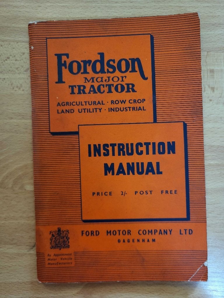 Handleiding FORDSON MAJOR tractor, Ophalen of Verzenden, Zo goed als nieuw