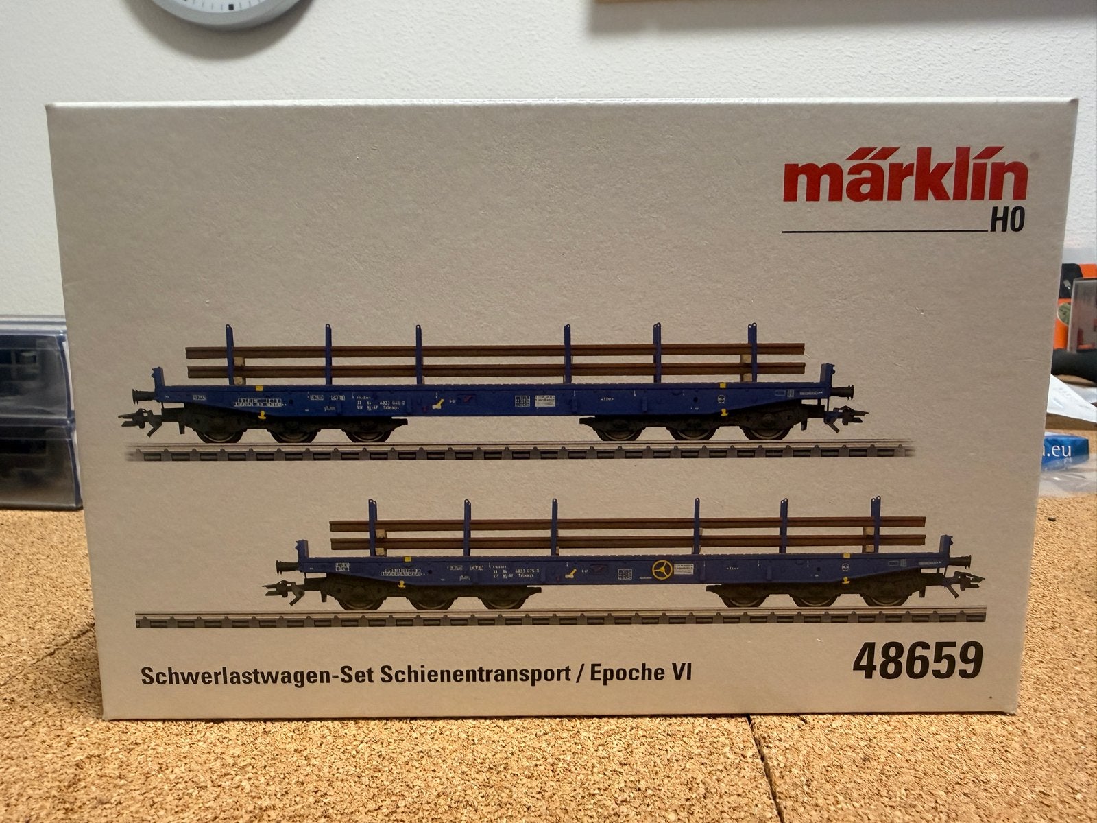 Märklin 48659 Schwerlastwagen-Set Schienentransport (2x), Wisselstroom, Ophalen of Verzenden, Märklin, Nieuw