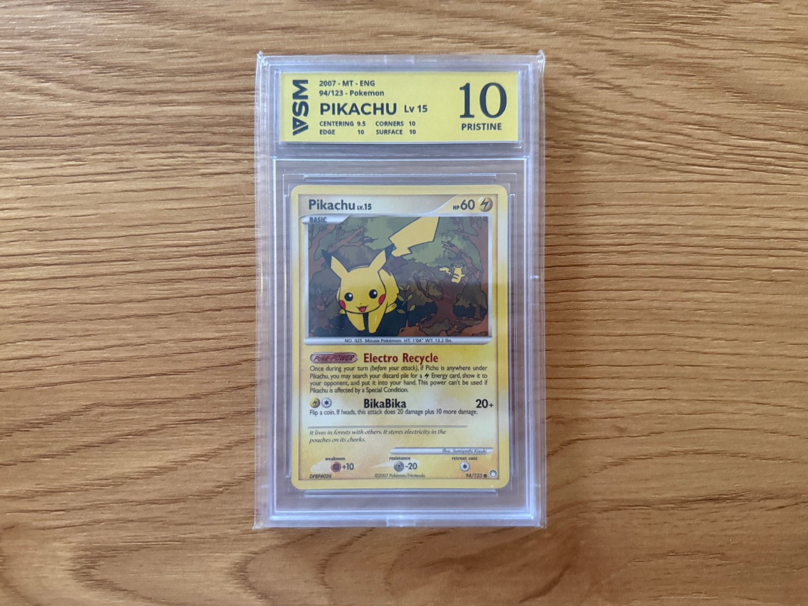 Pokémon | Pikachu 2007 BikaBika 94/123 ENG - VSM 10, Ophalen of Verzenden, Zo goed als nieuw