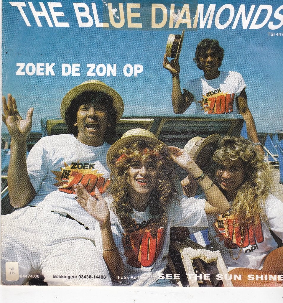 7" Single The Blue Diamonds - Zoek de zon op, Cd's en Dvd's, Ophalen of Verzenden, Gebruikt, 7 inch, Nederlandstalig