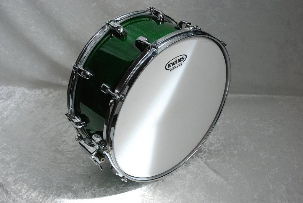 Houten snaredrum gelakt met 10 lugs  14x5,5 inch  <25251226>, Gebruikt, ., Drums of Percussie, Ophalen of Verzenden