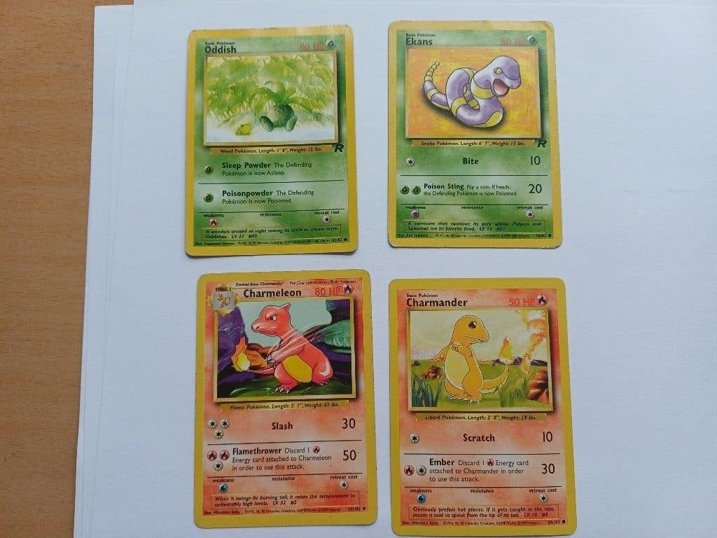 Pokémon 4 Vintage kaarten Base Set & Team R- WOTC-, Hobby en Vrije tijd, Verzamelkaartspellen | Pokémon, Verzenden, Gebruikt, Meerdere kaarten