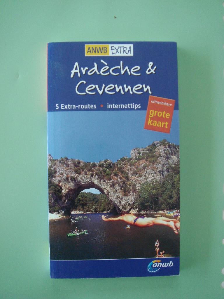 Reisgids Ardèche & Cevennen ANWB Extra + uitneembare kaart, Europa, Ophalen of Verzenden, Zo goed als nieuw, Reisgids of -boek