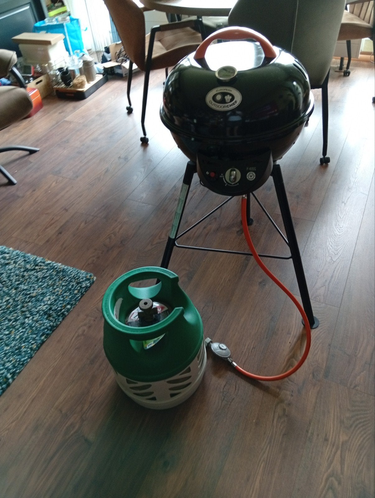 gas BBQ met halfvolle gasfles, Ophalen of Verzenden, Gebruikt, Outdoorchef