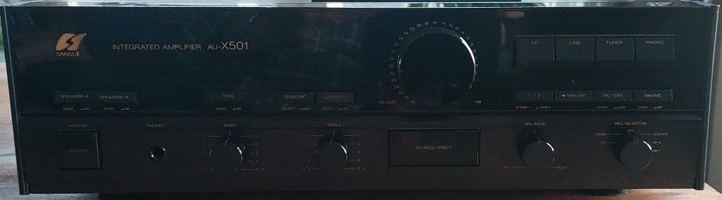 Sansui AU-X501, Overige merken, Gebruikt, Ophalen of Verzenden, 60 tot 120 watt