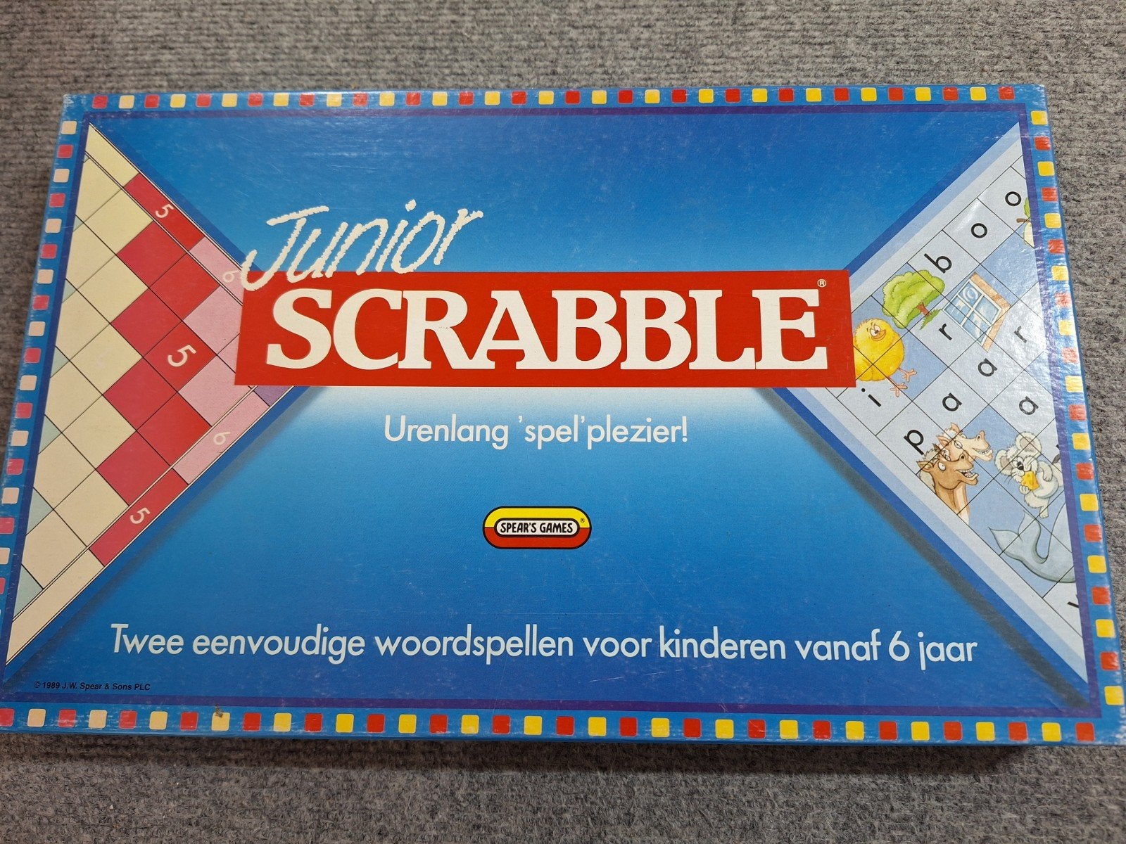 Junior Scrabble Bordspel - Urenlang speelplezier!, Hobby en Vrije tijd, Gezelschapsspellen | Bordspellen, Gebruikt, Drie of vier spelers