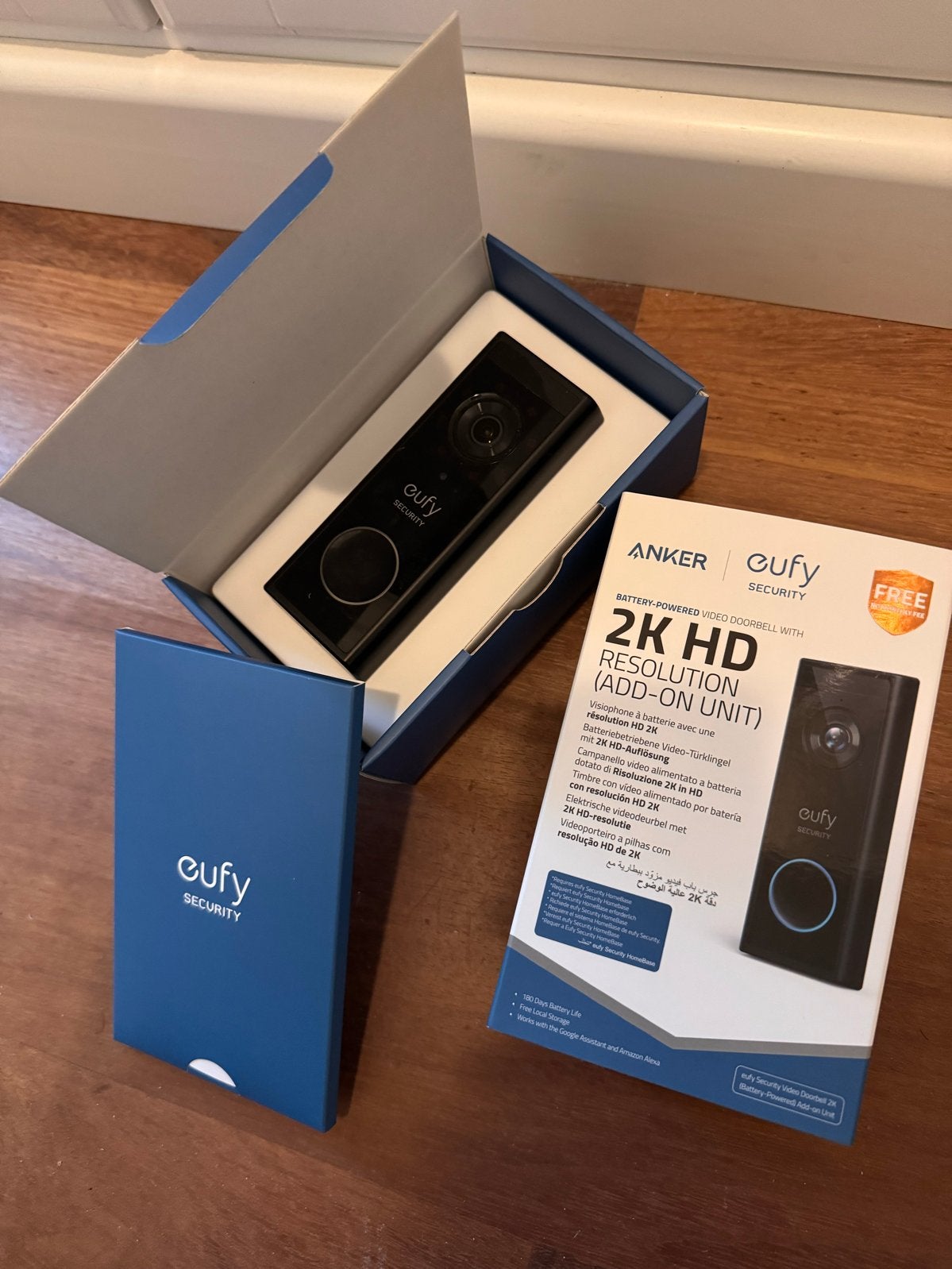 Eufy Security Video Deurbel 2K HD (Add-on Unit), Huis en Inrichting, Ophalen of Verzenden, Bewegingsdetectiesensor, Zo goed als nieuw