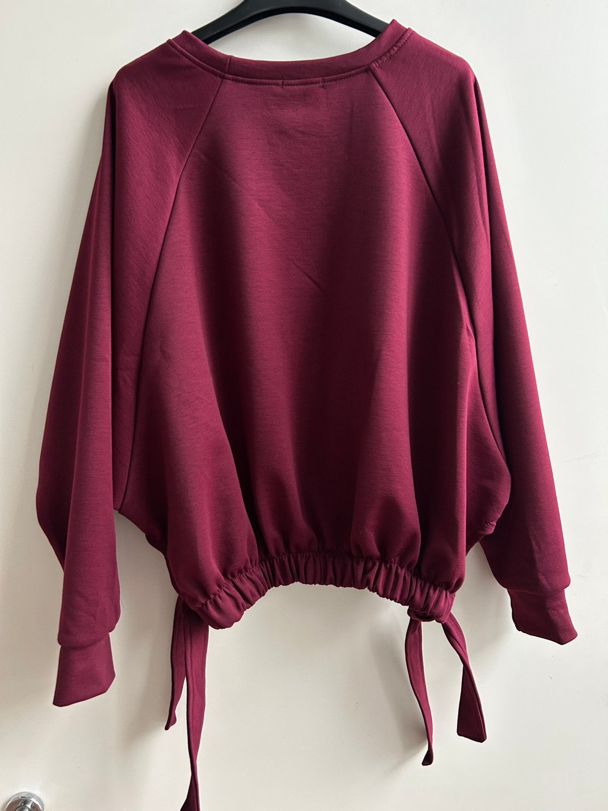 GARCONNE sweater bordeaux met elastiek door zoom mt TU, -, Parijs, Nieuw, Garconne