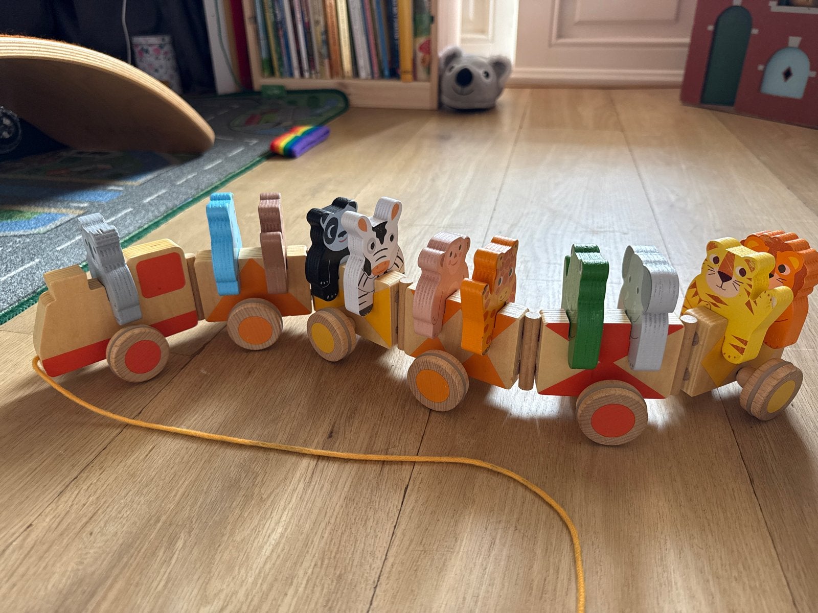 Djeco trekfiguur trainimo jungle, Ophalen, Gebruikt, Overige typen, Met wieltjes