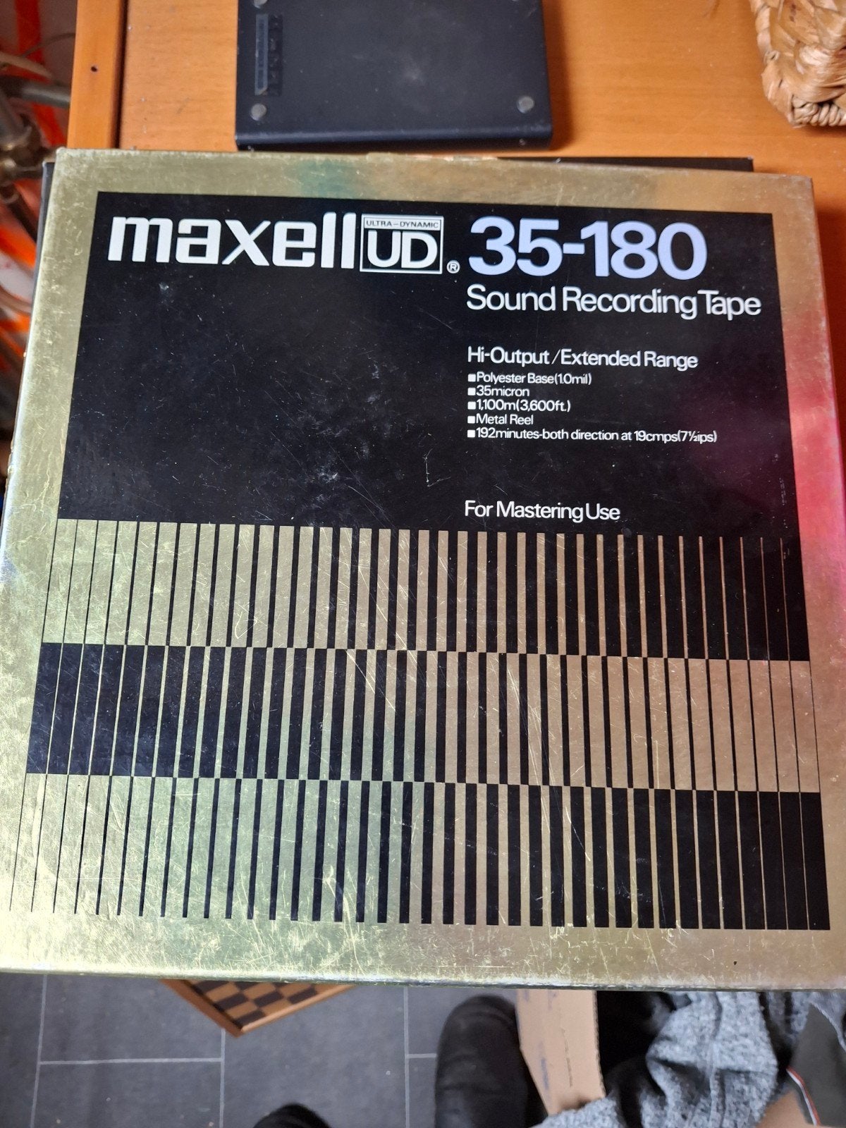 Maxell UD 35-180 Sound Recording Tape in verpakking, Gebruikt, Overige genres, 1 bandje, Ophalen of Verzenden