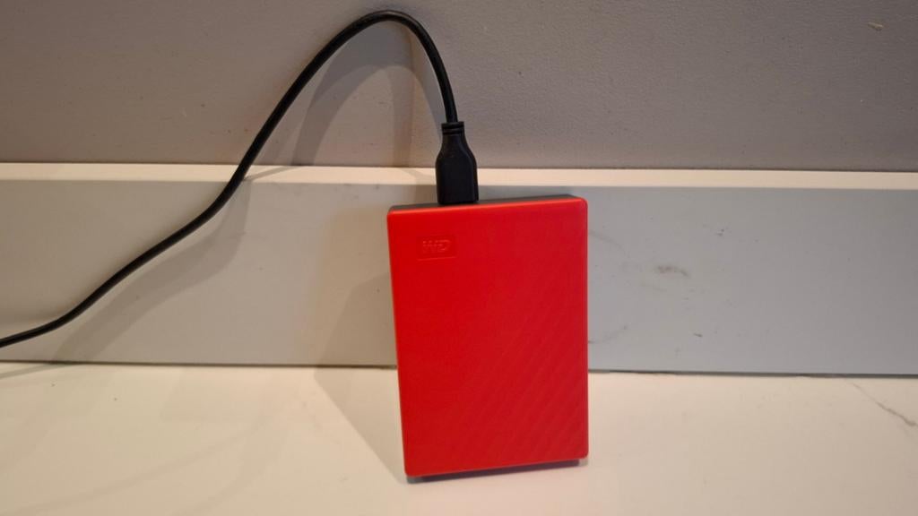 WD 5 TB Externe Harde Schijf - Rood, Computers en Software, Harde schijven, Server, HDD, Ophalen of Verzenden, Zo goed als nieuw