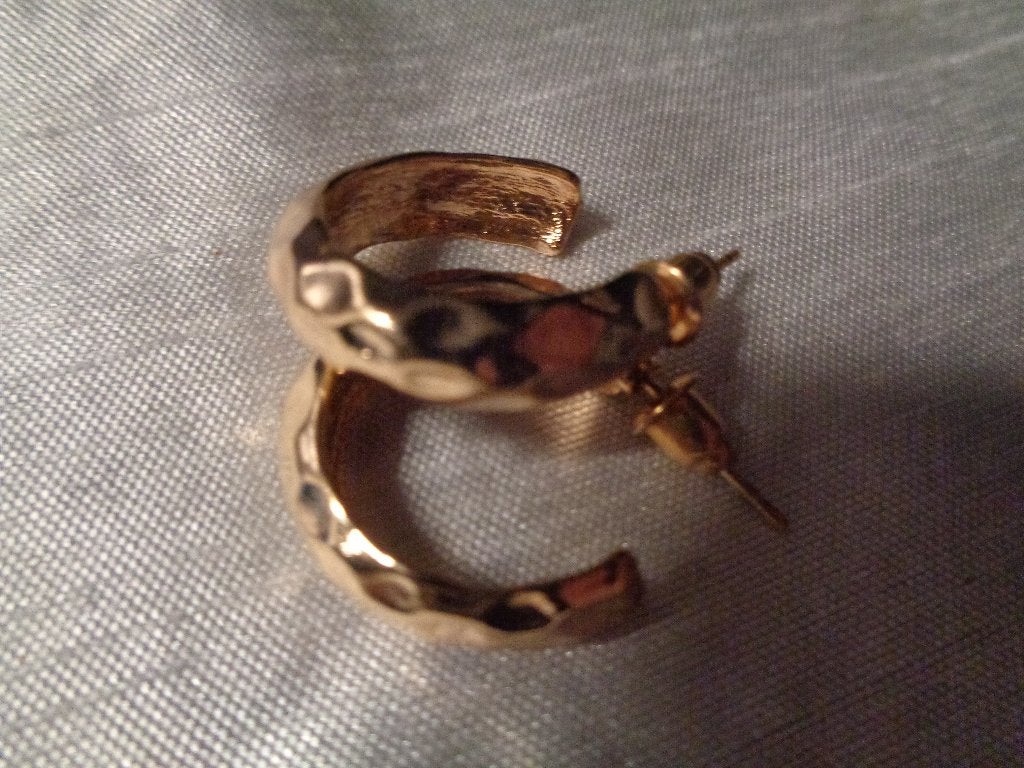 goudkl ringen met hamerslag  nr or 01, Sieraden, Tassen en Uiterlijk, Oorbellen, Overige materialen, Hangers, Nieuw, Ophalen of Verzenden