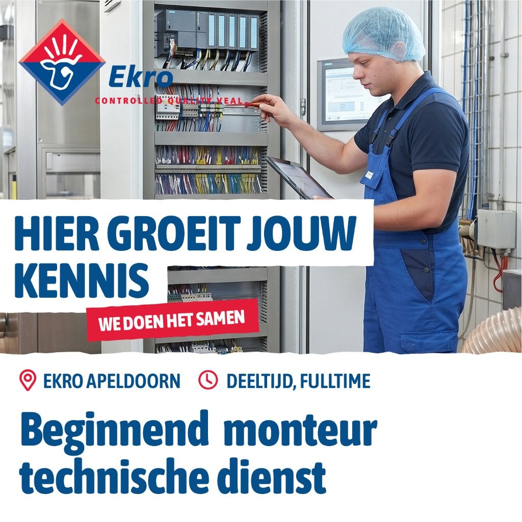 Gezocht! Beginnend monteur Technische Dienst, Vacatures, 33 - 40 uur, Overige niveaus, Starter, Tijdelijk contract