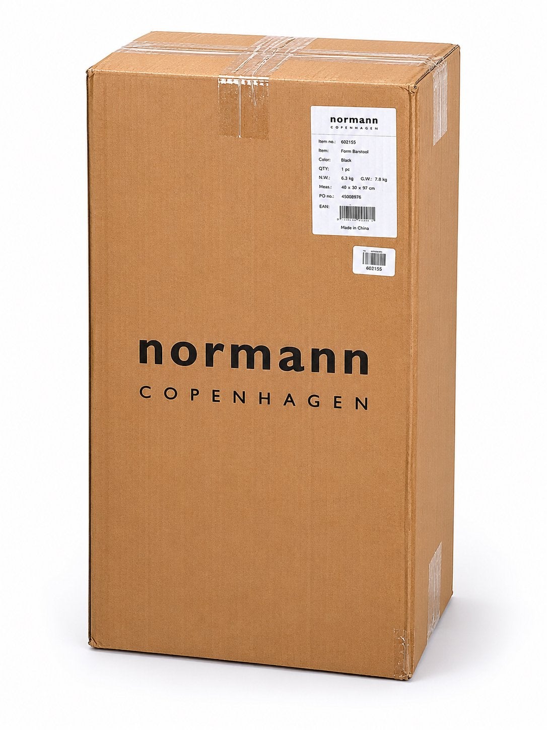Normann Copenhagen Barkruk Design Kruk Zwart - Nieuw, Met voetsteun, ., 60 tot 90 cm, Nieuw