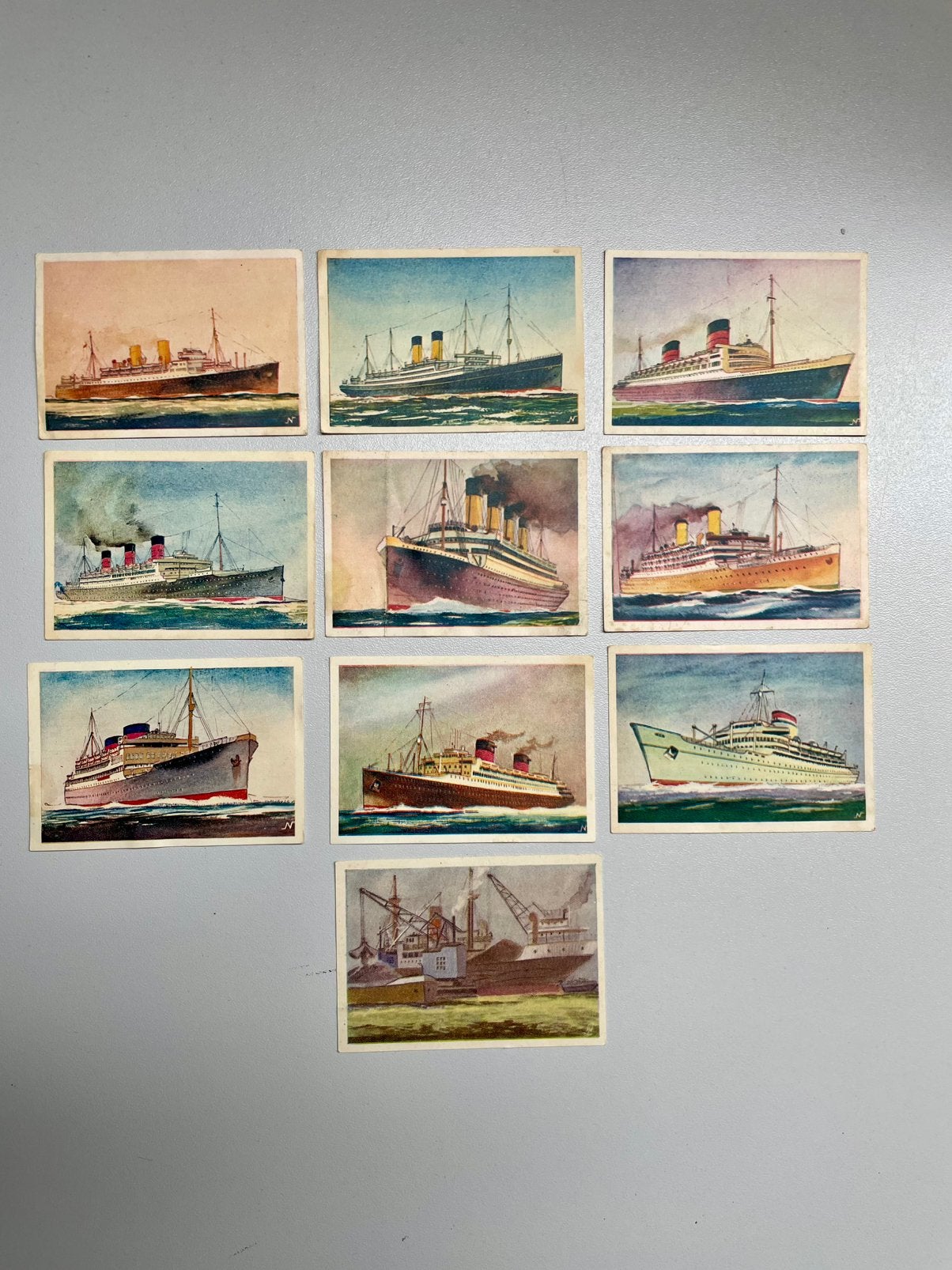 Plaatjes van de serie Oceaanreuzen, Ophalen of Verzenden, Zo goed als nieuw