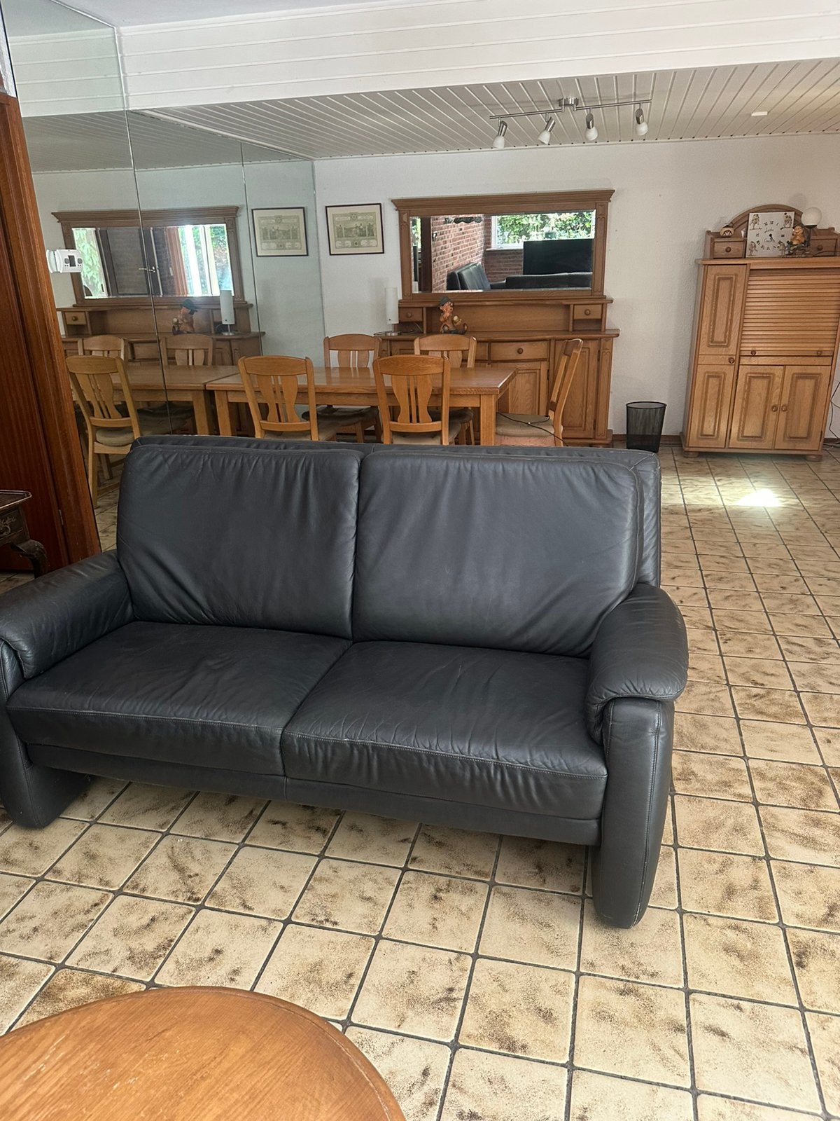 Leten bank 3 en 2 zits, Ophalen, Gebruikt, Minder dan 75 cm, 150 tot 200 cm