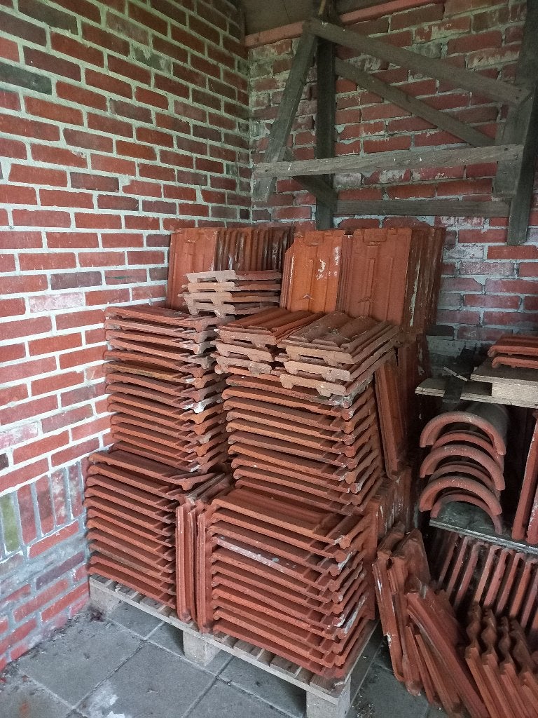 Vlakke Mulden dakpannen De Valk, gebruikt, Ophalen, Gebruikt, Steen of Klei, 15 m² of meer