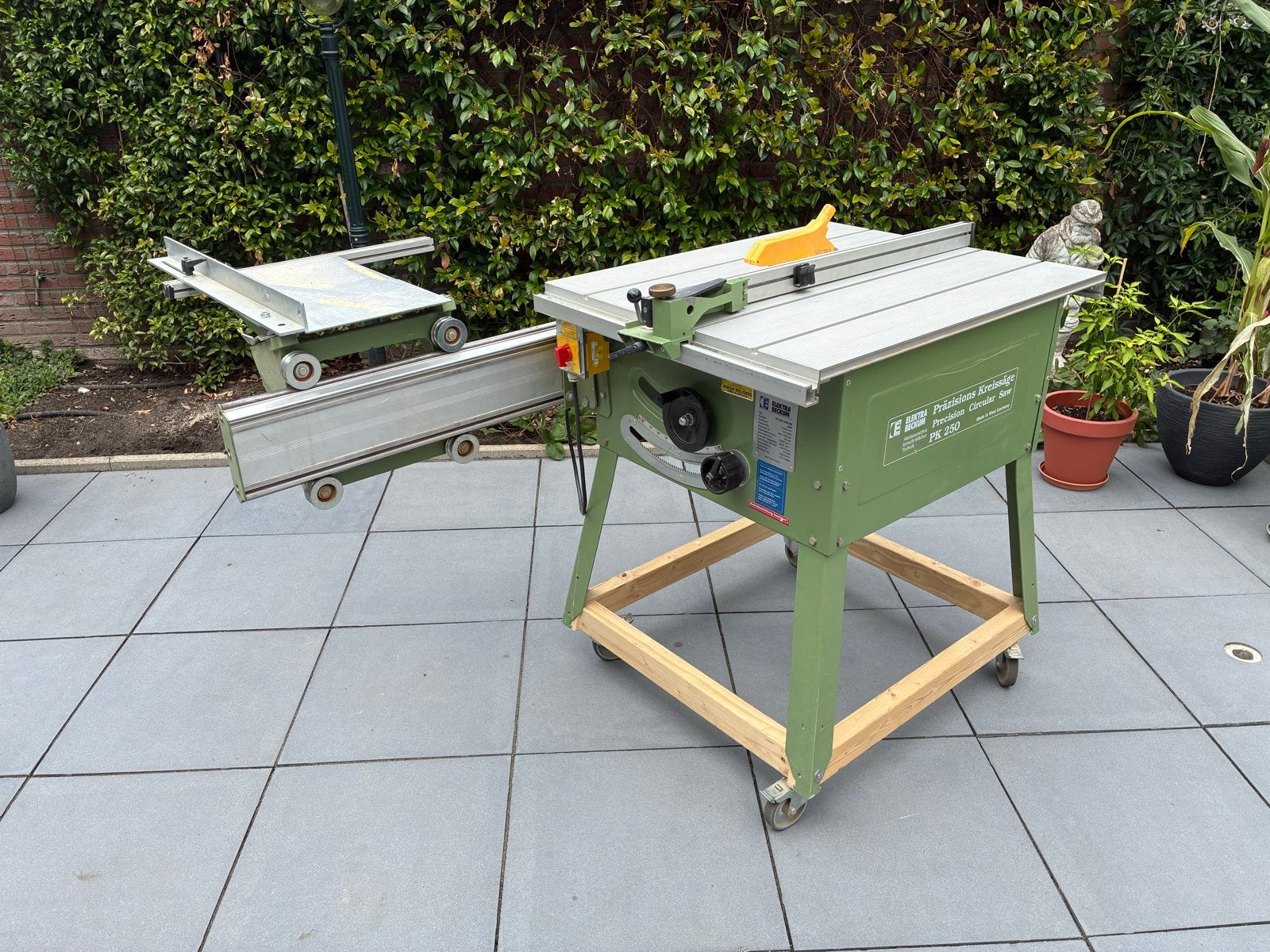 Elektra Beckum PK 250 Cirkelzaag met roltafel, Doe-het-zelf en Verbouw, Ophalen, Gebruikt, Cirkelzaag, 70 mm of meer