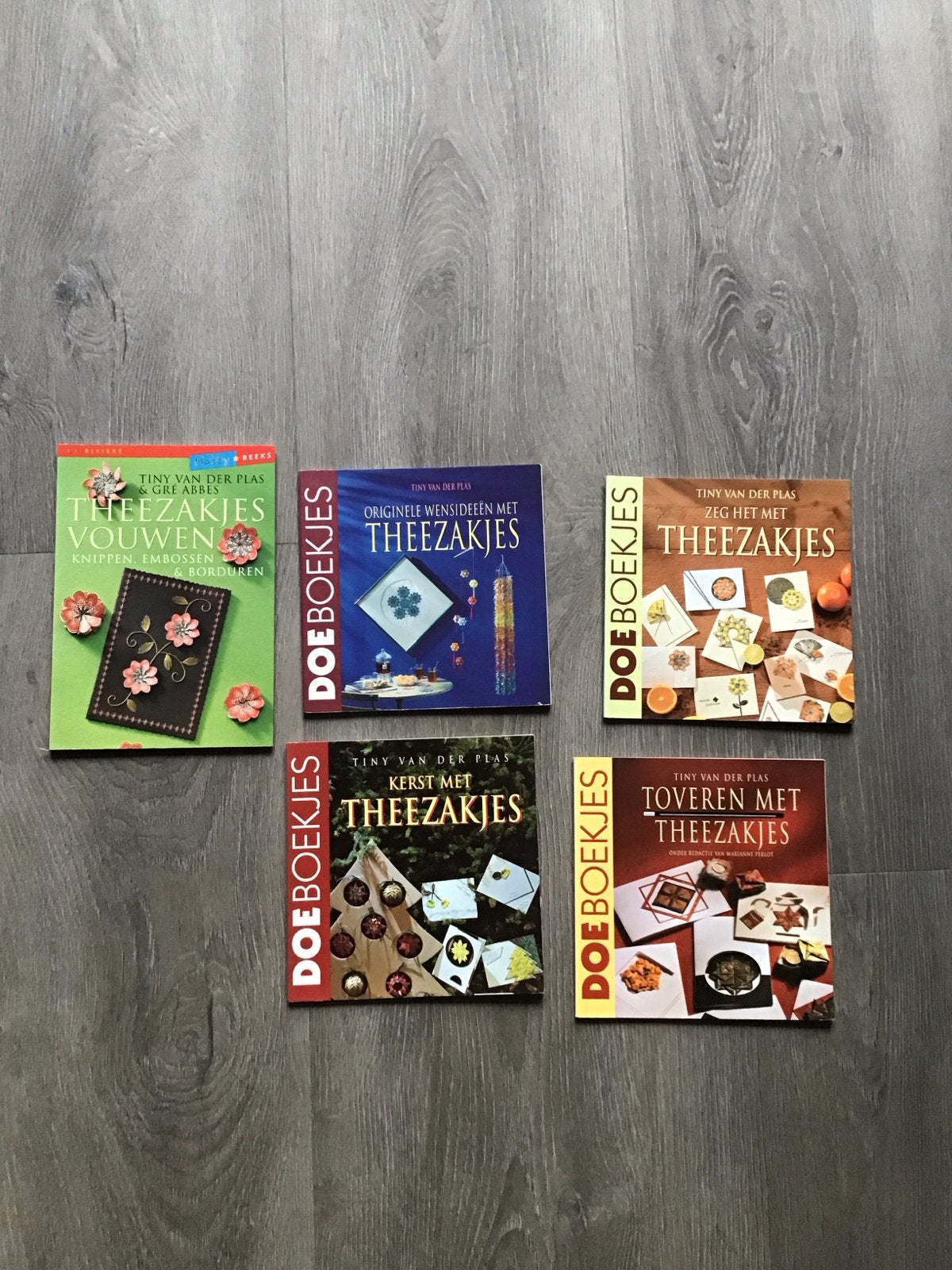 5x Doe Boekjes Theezakjes Vouwen Knutselen Hobby, Ophalen of Verzenden, Boek