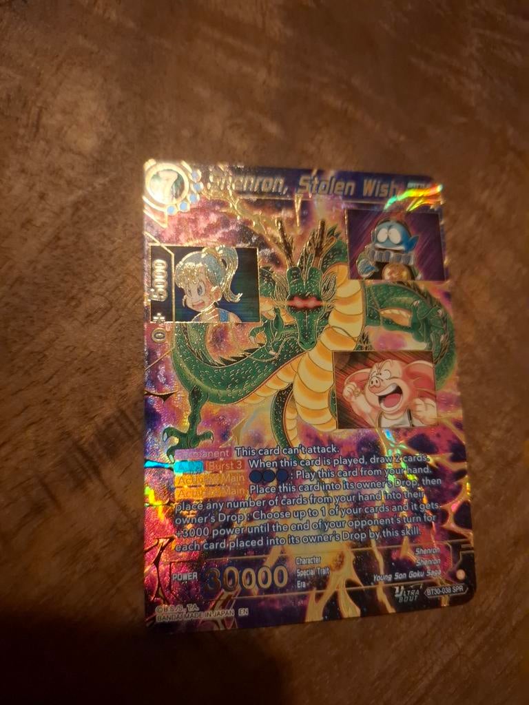 Dragon Ball Super BT30-038 Shenron Stolen Wish SPR, Ophalen of Verzenden, Zo goed als nieuw