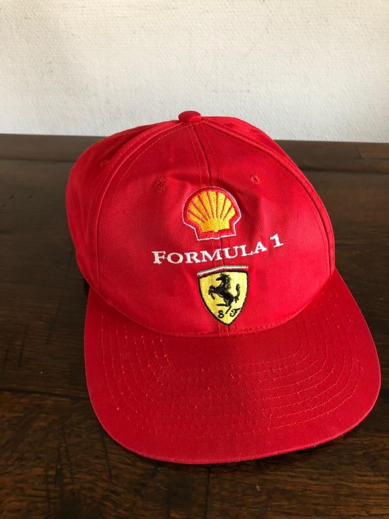 Cap, Formule 1, Ferrari en Shell, Verzamelen, Automerken, Motoren en Formule 1, Zo goed als nieuw, Formule 1, Ophalen of Verzenden
