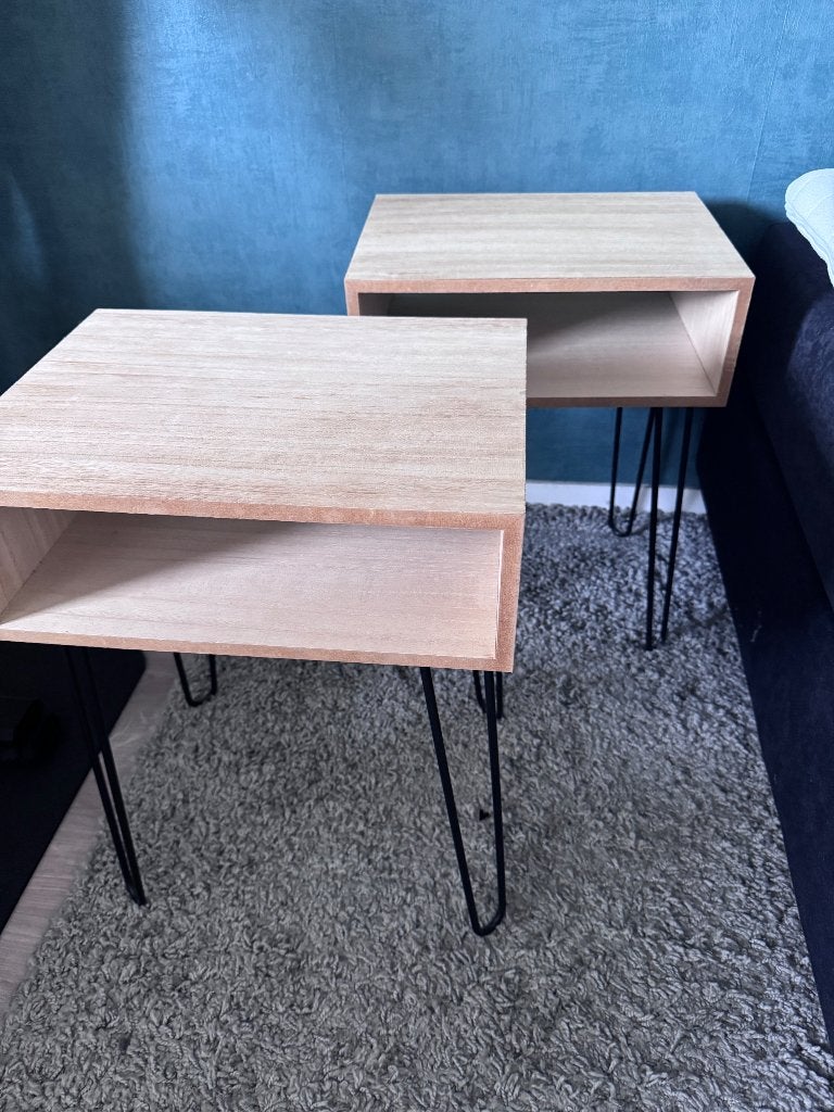 2 Nachtkastjes bardi Kwantum 40x30x53 cm (lxbxh), Ophalen, Minder dan 45 cm, 55 tot 70 cm, Zo goed als nieuw
