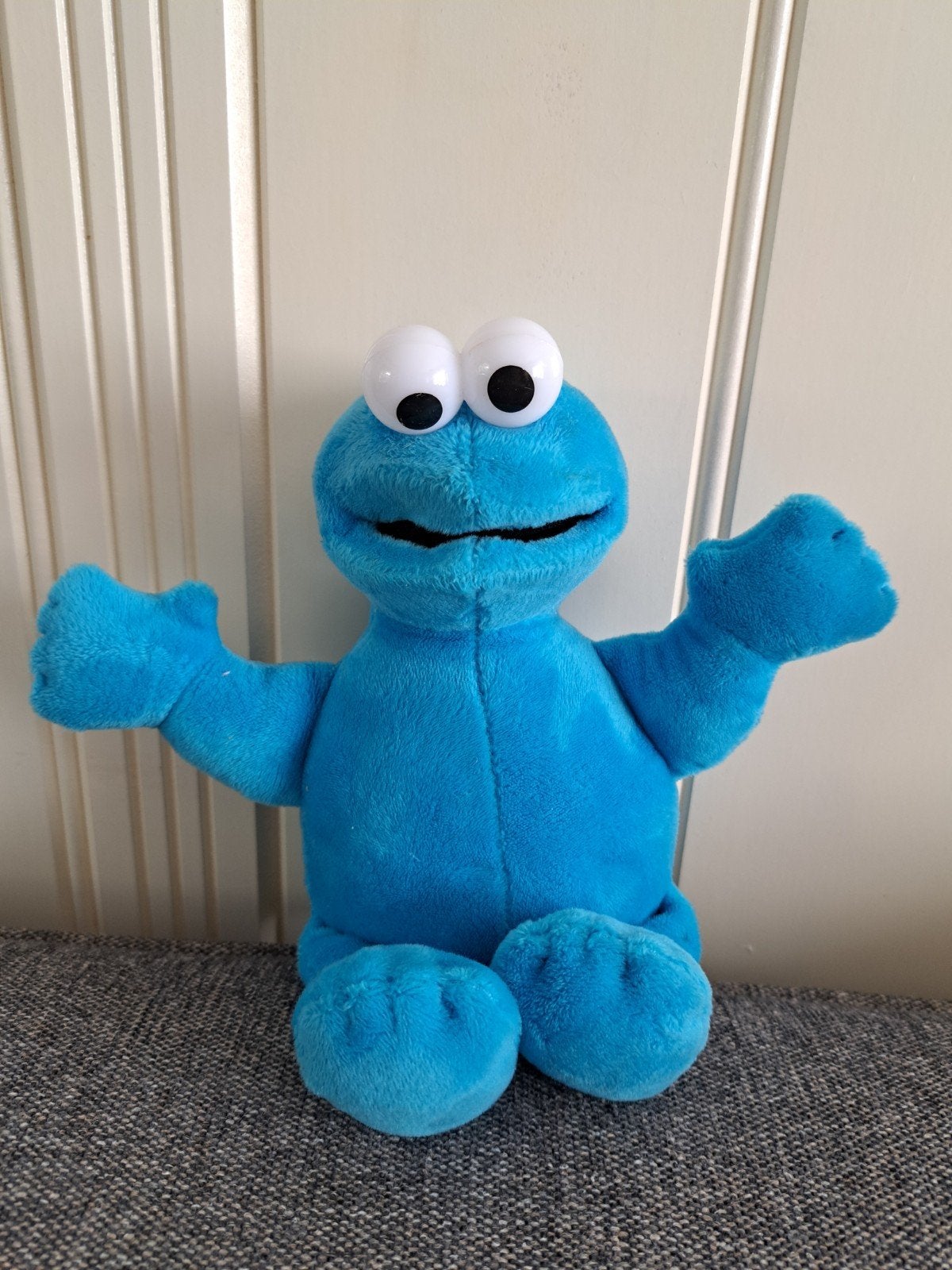 Koekiemonster Knuffel Zittend 16cm Sesamstraat, Kinderen en Baby's, Speelgoed | Knuffels en Pluche, Ophalen of Verzenden, Gebruikt