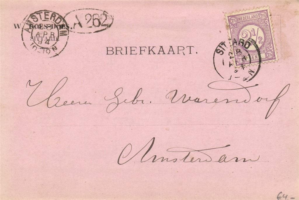 Sittard - 04.1898 - briefkaart, Ophalen of Verzenden, Briefkaart