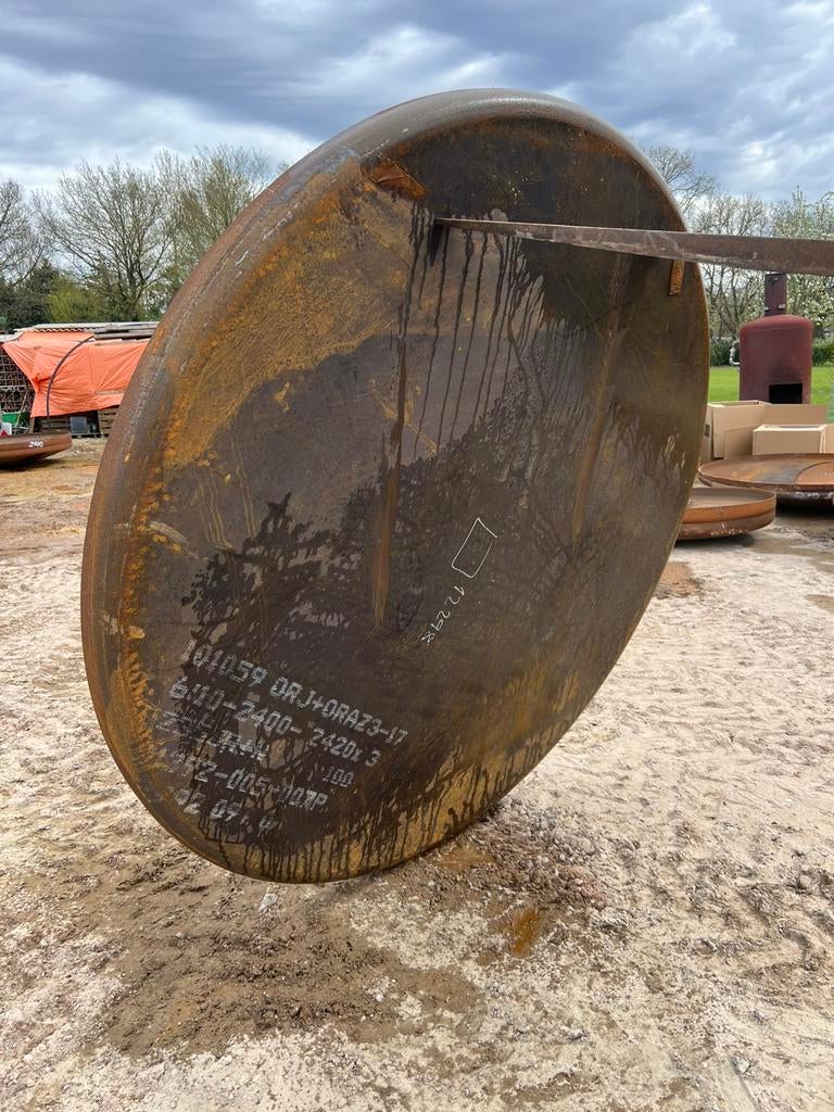 Vlakke ijzeren schaal 220cm, Ophalen, Zo goed als nieuw, 250 mm of meer