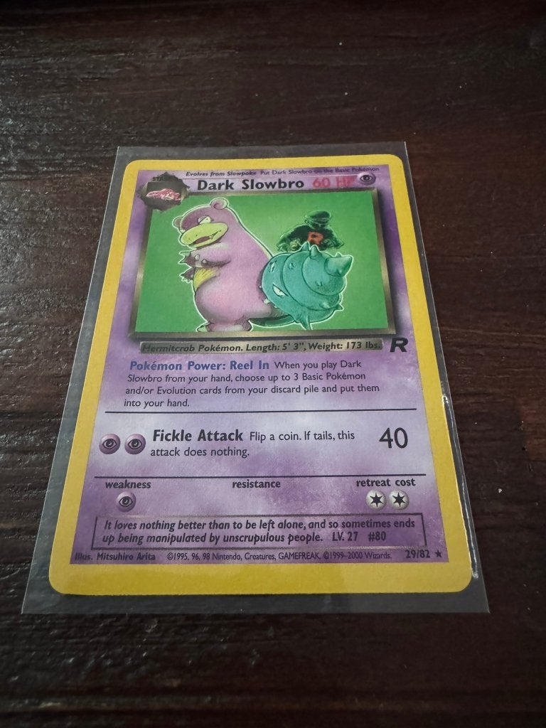 Pokémon Team Rocket 29/82 Dark Slowbro (Engels), Ophalen of Verzenden, Zo goed als nieuw, Losse kaart