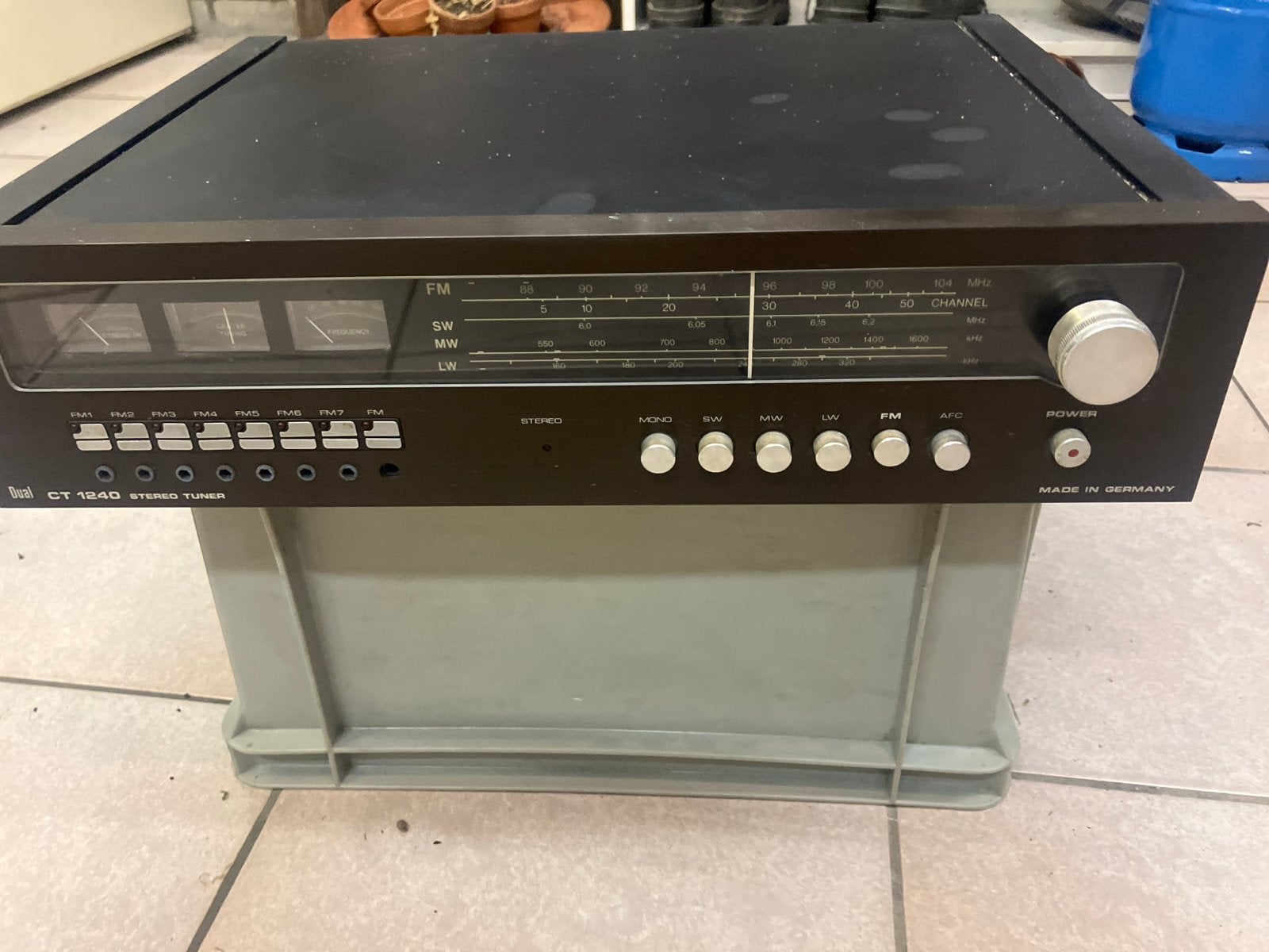 Dual CT 1240 Stereo Tuner - Vintage Radio Ontvanger, Ophalen, Gebruikt, Analoog