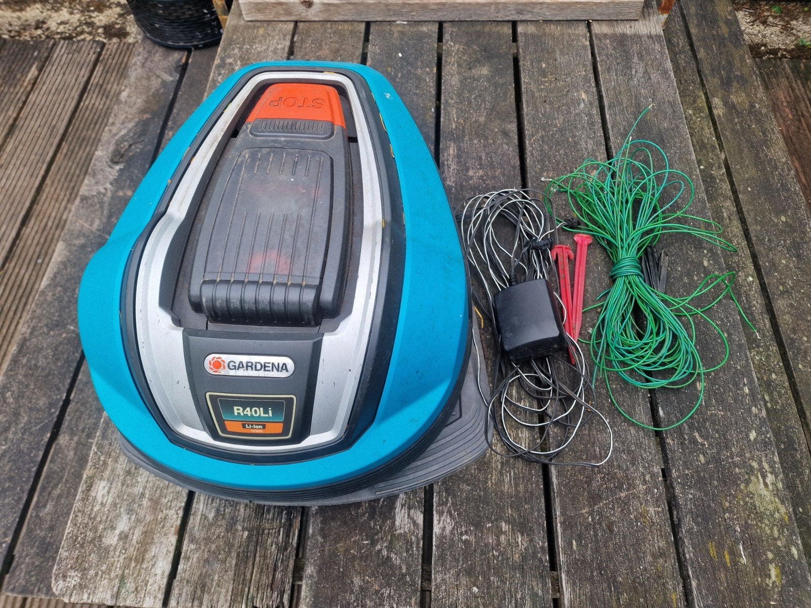 Robot grasmaaier Gardena R40Li, Tuin en Terras, Grasmaaiers, Ophalen, Gebruikt