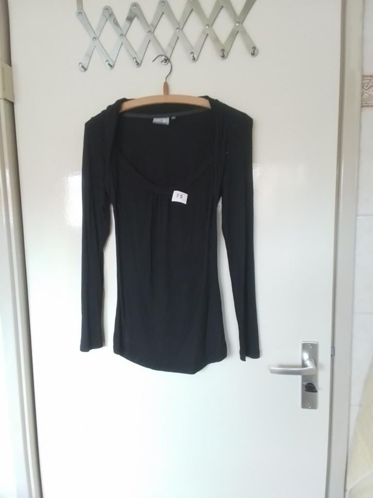55 Zwart shirtje van Body Zone maat S, Kleding | Dames, Ophalen of Verzenden, Zo goed als nieuw, Zwart