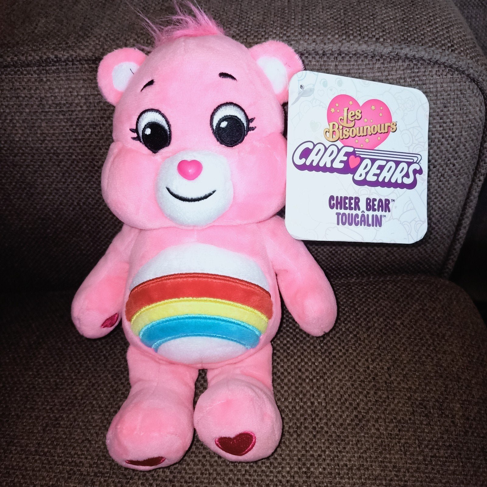 Care bears, troetelbeer, lachbeertje, roze, regenboog., Overige karakters, Beer, Nieuw, Ophalen of Verzenden