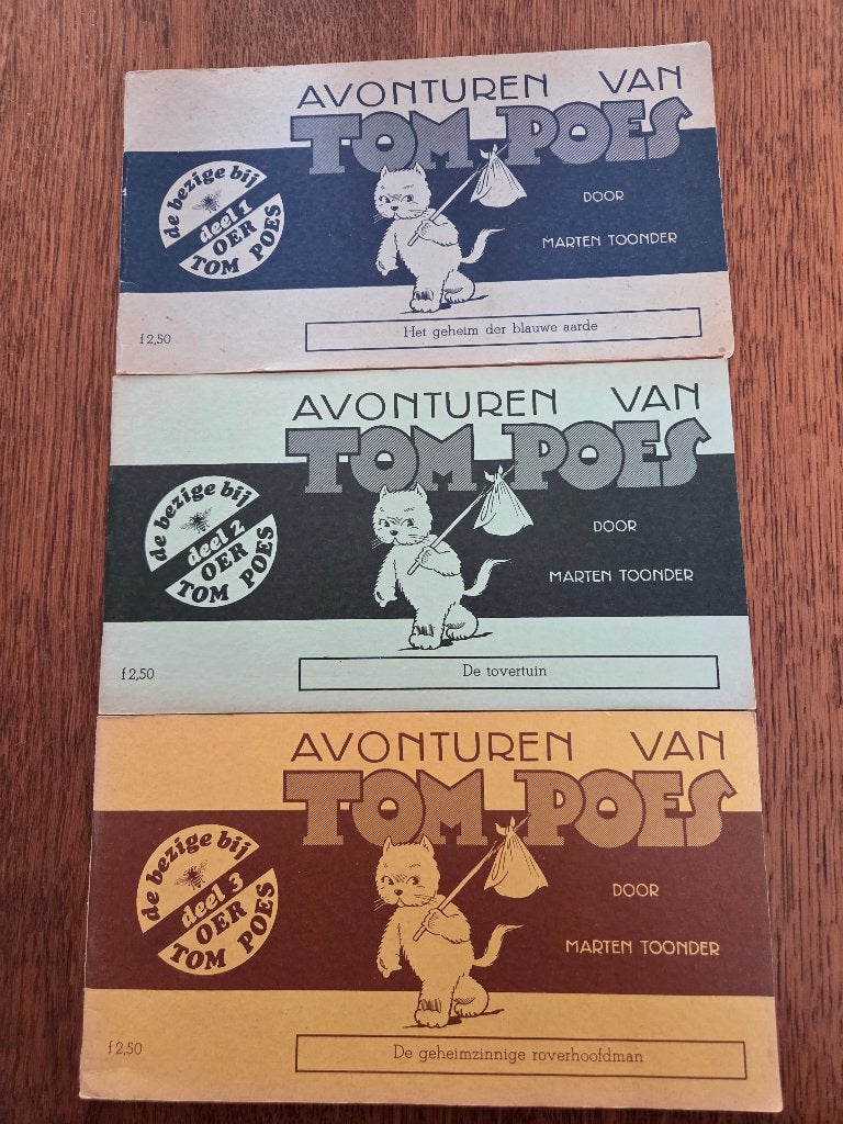 De avonturen van Tom Poes  - Oer Tom Poes reeks, Gelezen, Marten Toonder, Ophalen of Verzenden, Meerdere stripboeken