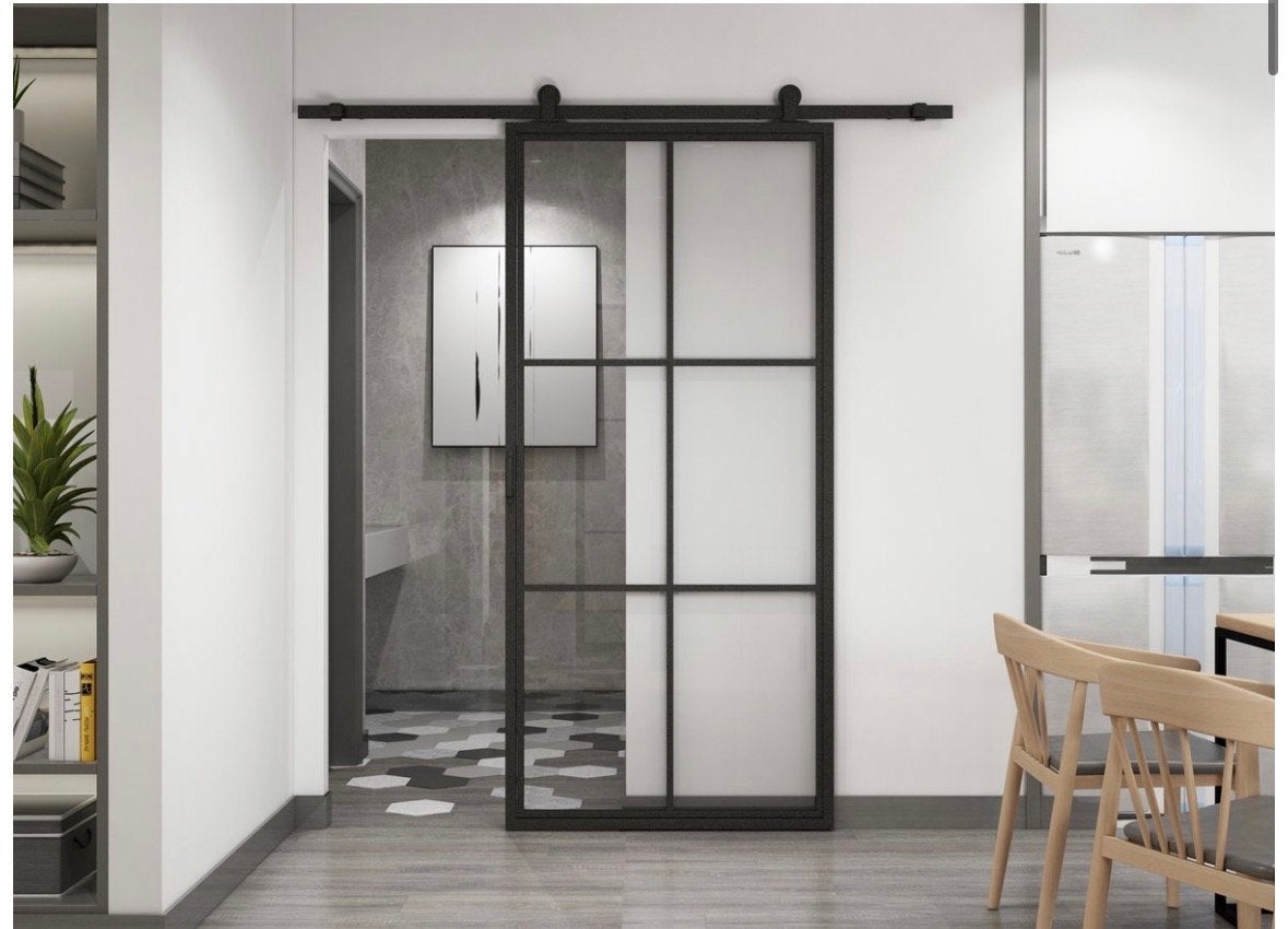 Barnwood Schuifdeur 100x215, inclusief softclose kit, Doe-het-zelf en Verbouw, Deuren en Horren, Ophalen, 80 tot 100 cm, Binnendeur