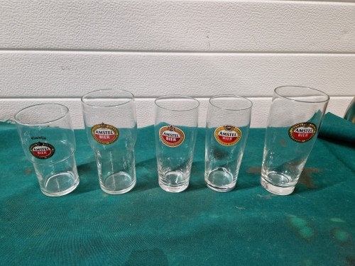 bierglazen amstel bier, Ophalen of Verzenden, 'T Olde Gre-j, Info@toldegrej.nl, Endepoelstraat 20f Didam