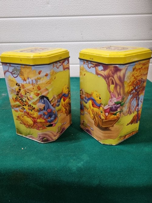 blikken winnie the pooh  2 stuks, Verzamelen, Ophalen of Verzenden