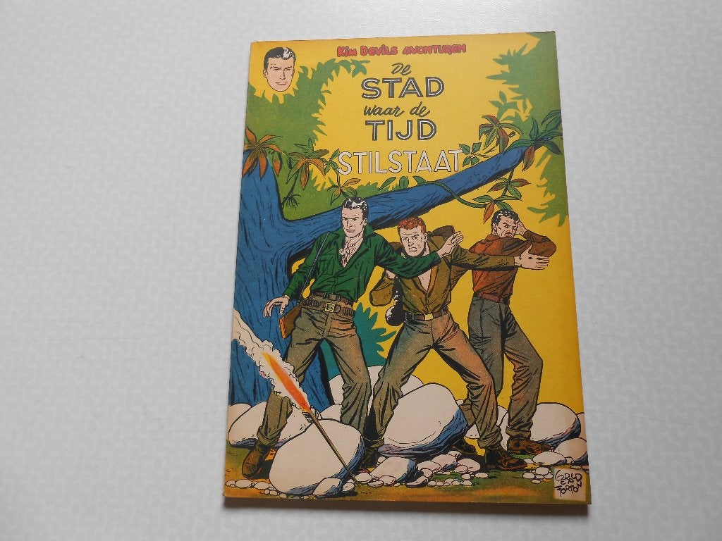 Kim Devil 2 De stad waar de tijd stilstaat 1955 1ste druk., Boeken, Charlier en Forton, Eén stripboek, Nieuw, Ophalen of Verzenden