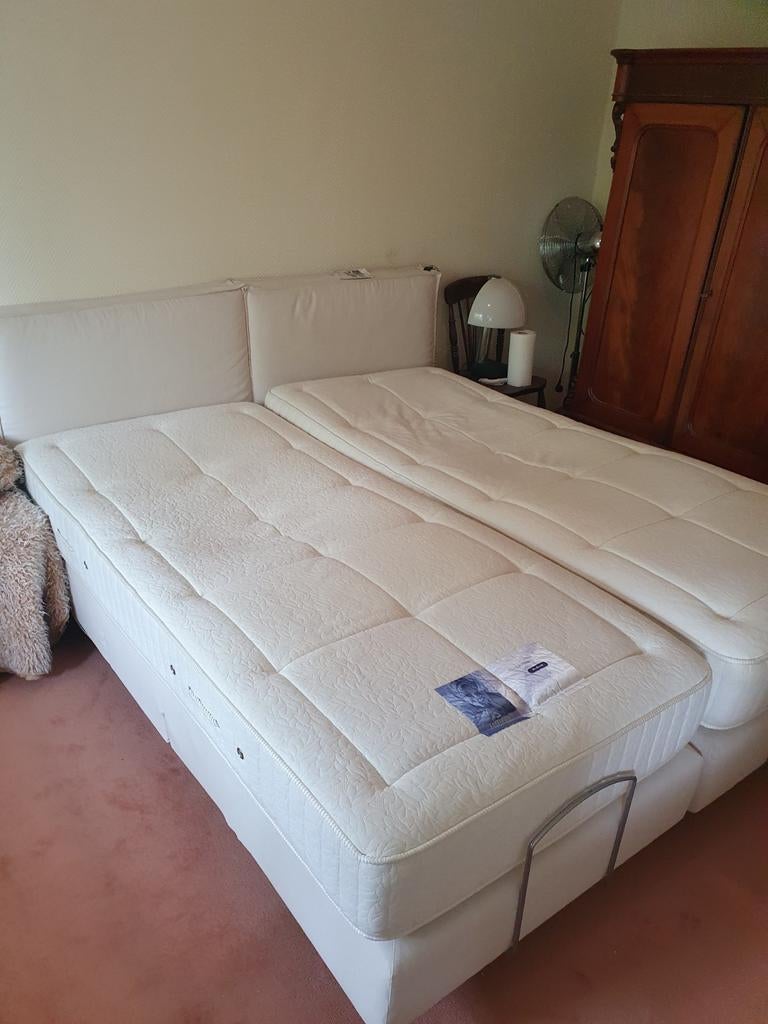Eastborn Elektrisch Verstelbaar Tweepersoons Boxspring, Ophalen, Verstelbaar, Wit, Modern, Comfort