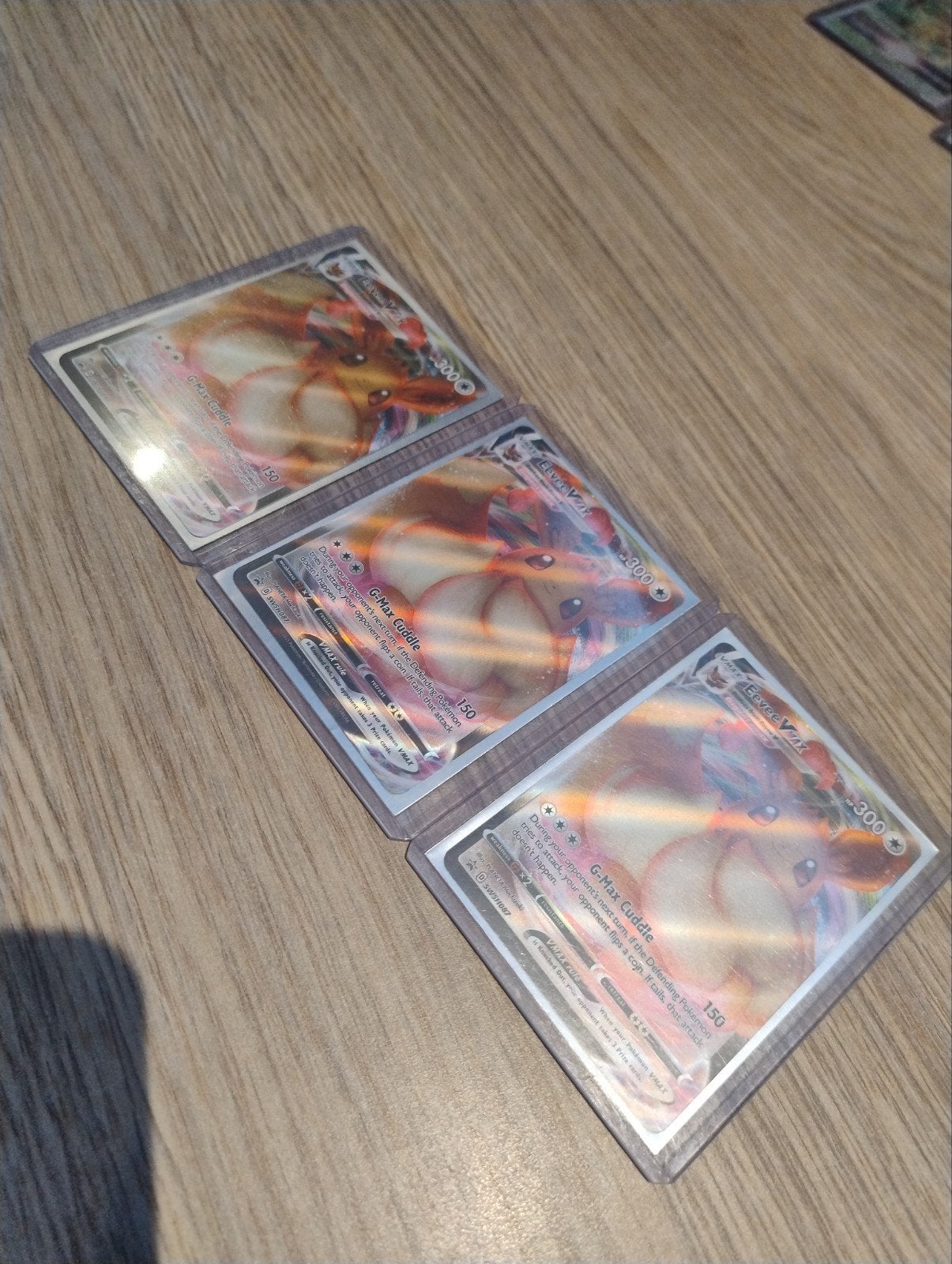 Pokemon - Eevee VMAX SWSH087 (3x), Ophalen, Zo goed als nieuw, Losse kaart