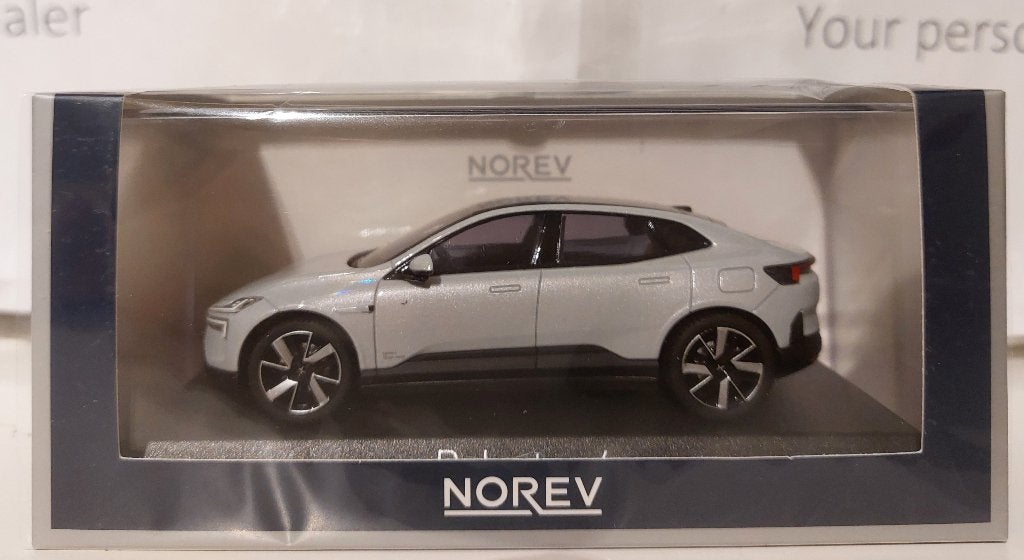 Norev 1:43 Polestar 4 2024 lichtgrijs nieuw in display, Hobby en Vrije tijd, Ophalen of Verzenden, Nieuw, Auto, Norev